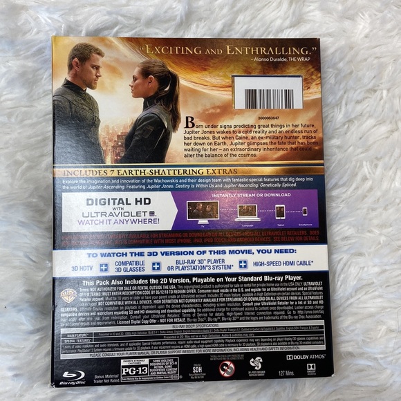 Jupiter Ascending Blue Ray 3D DVD - Picture 3 of 6